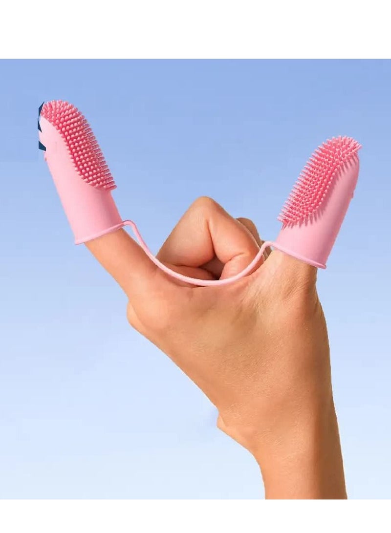 two fingers toothbrush for pet dental care - Image 2