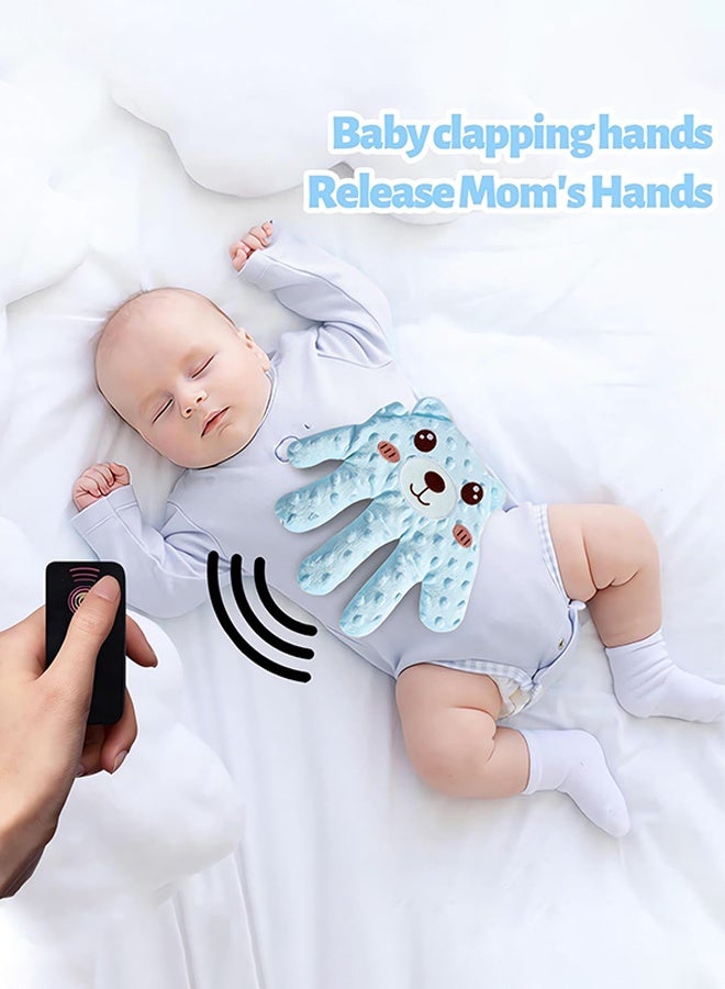 Organizer Baby Patter for Sleep, Baby Soothing Palm Hand, Startle Prevention Pillow Red Bean Filling with Remote Control for Newborns Baby Girl Baby Boy - Image 4