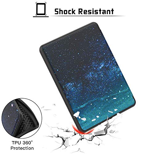 MOCA Compatible Smart Flip Cover case for 2018 All Kindle Paperwhite 10 10th th Generation 2018 Release Flip Cover case (Sea) - Image 4