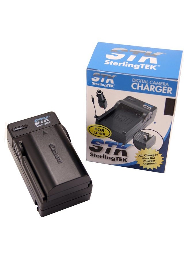 STK LP-E6 Charger for Canon LP-E6N Battery LPE6 Promaster LP-E6NH EOS R R5 R6 R7 5D Mark II III & IV 90D 70D 5Ds 6D 5Ds 80D 7D 60D 5Ds MKii MKii MKiii MKiv 5D4 LPE6N LPE6NH LP E6 E6N E6NH - Image 4