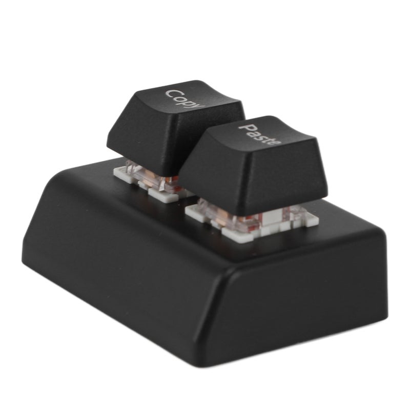 Programmable Keypad 2 Keys Copy Paste Red Switch USB C Connection Mini Mechanical Keypad for Gaming Office Media - Image 1