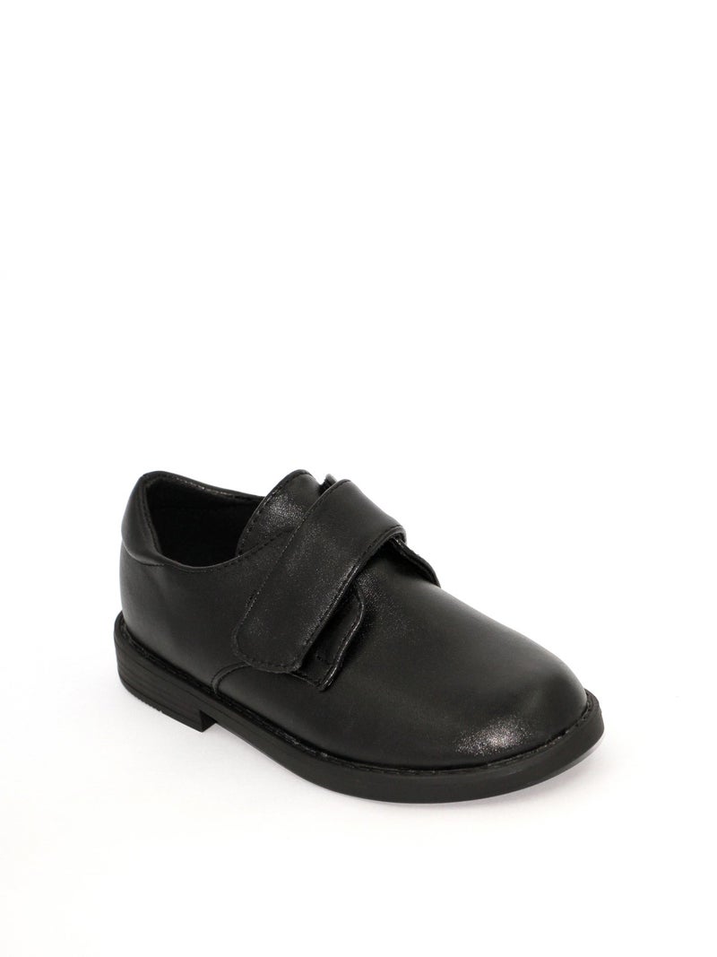 Geoomnii Boys School Shoes – Durable Black Formal Uniform Footwear for Kids | Anti-Slip Sole, Cushioned Insole, Easy Closure | Ideal for Daily Use & School Activities - Image 3