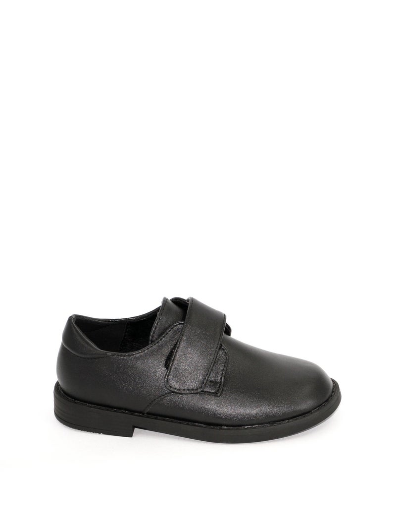 Geoomnii Boys School Shoes – Durable Black Formal Uniform Footwear for Kids | Anti-Slip Sole, Cushioned Insole, Easy Closure | Ideal for Daily Use & School Activities - Image 1