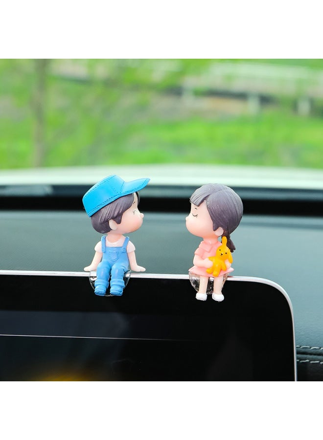 Internet Celebrity Car Ornaments Car Car Car Accessories Cute ing Couple Doll Electric Car Decoration Ornaments For Women