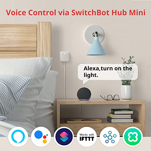 SwitchBot Smart Switch Button Pusher(3Pack) with Hub Mini - Smart Switch Button Pusher, Wireless App & Timer Control, Compatible with Alexa, Google Home, IFTTT, Easy to Use, Smart Light Control Set - Image 3
