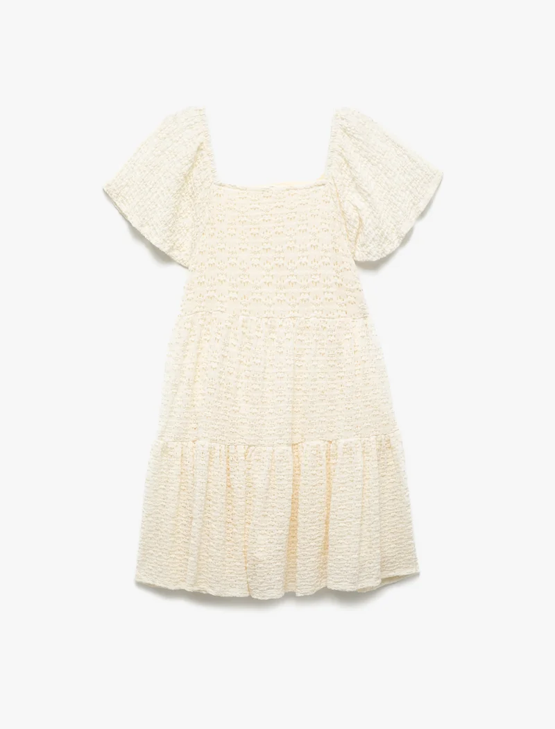 كوتون Pleated Dress