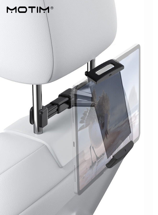 Motim Car Tablet Headrest Holder, Car Back Seat Headrest Tablet/Phone Mount Stand for Kids, Road Trip Essentials, Compatible with 2024 iPad Pro 11/13", Air Mini, Galaxy Tab, 4-12.9" Tablet, Most Phones - Image 1