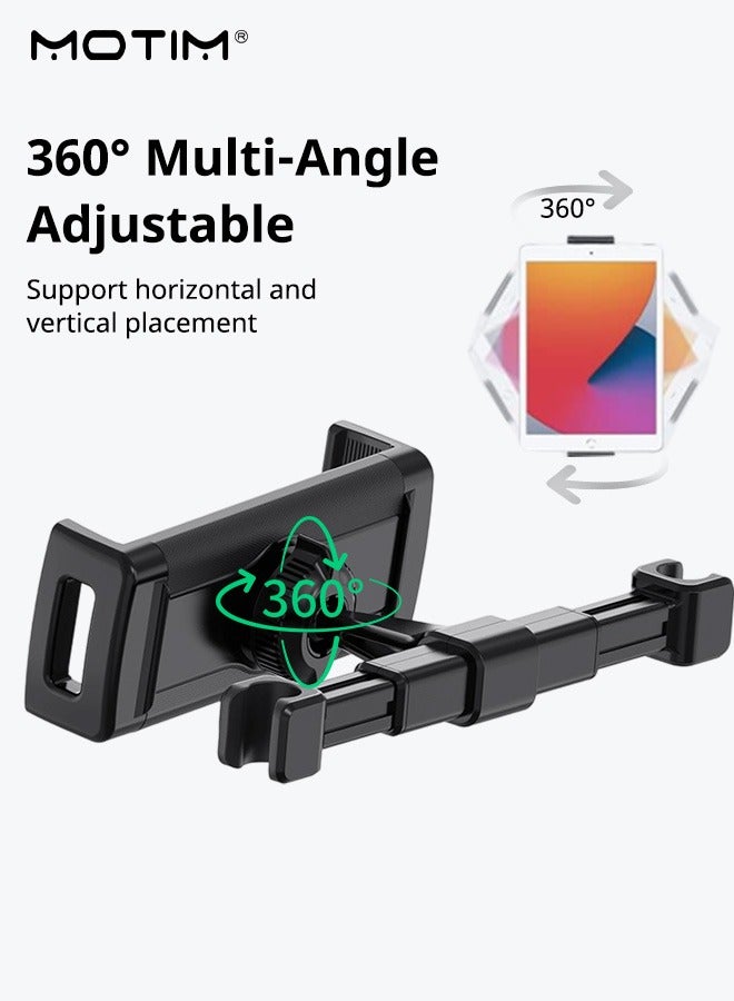 Motim Car Tablet Holder Car Back Seat Ipad Mount,  Adjustable Distance Viewing Angle, Car Phone Holder Stand, Road Trip Essentials, Compatible with 7-14" Devices - Image 5