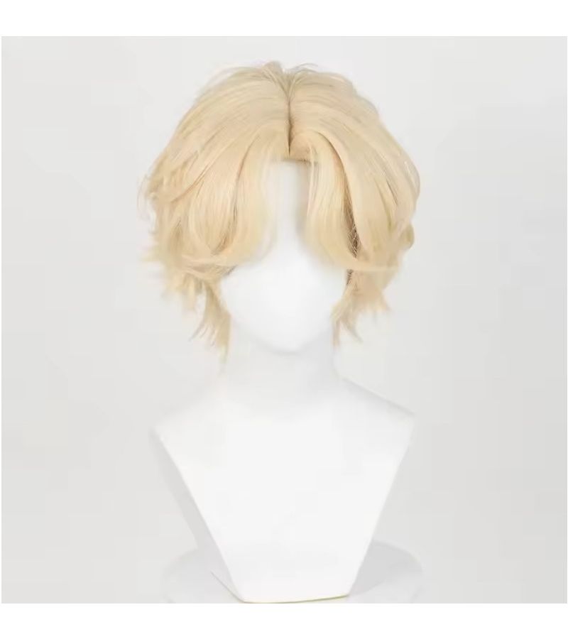 Golden 14inch Full Head Wig Natural White Hair Daily Wear Party - Image 5