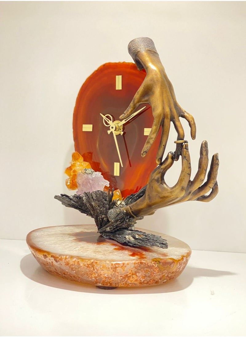 NATURAL GEMSTONE CLOCK - pzsku/Z256F5A962848EECF4924Z/45/_/1689494372/5f3832a1-0fa2-436d-b73e-97f7cf7a377d