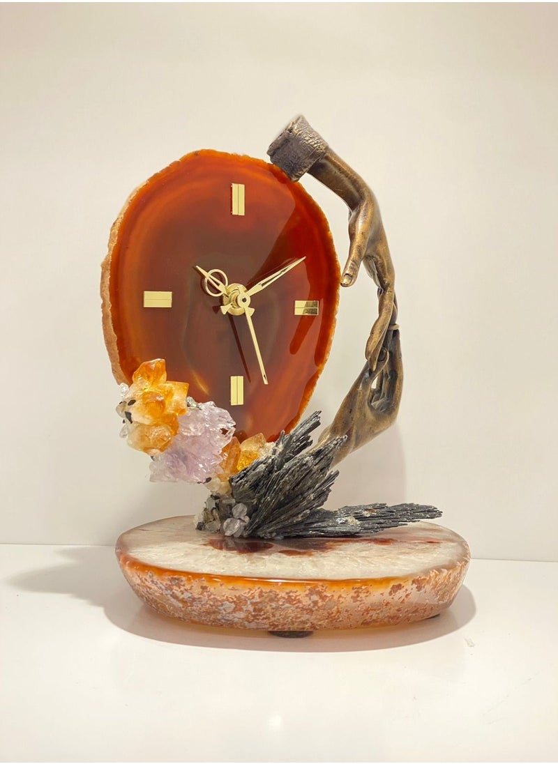 NATURAL GEMSTONE CLOCK - pzsku/Z256F5A962848EECF4924Z/45/_/1689494382/81339caf-d76e-4285-9b11-5ad74e1195cc