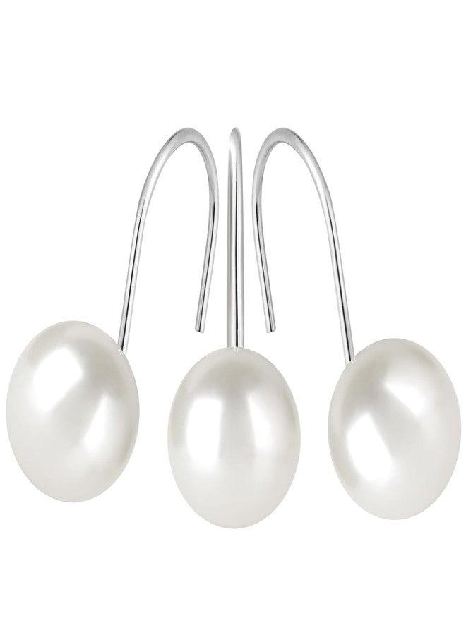 EleCharm Decorative Shower Curtain Hooks 12pcs Ivory Artifical Pearl Shower Curtain Rings Rustproof Stylish Bathroom Decor Accessories (A) - Image 2