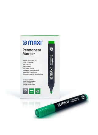 Maxi Permanent marker with Chisel tip 10pc Green - pzsku/Z256F7BE553AB47A4B2FAZ/45/_/1693663985/01fc16b1-7dc4-4ff3-8c47-ae7b95fe1fcf