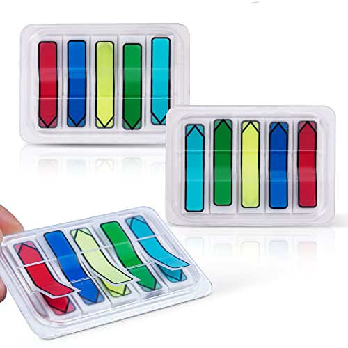 Golcellia 3 X 300 Tablets, Transparent Sticky Notes, Page Markers, Book Tabs, Sticky Note Tabs, Sticky Tabs, Page Tabs, Label Stickers, Arrow Flags, Pop-up Page Flags - Image 1