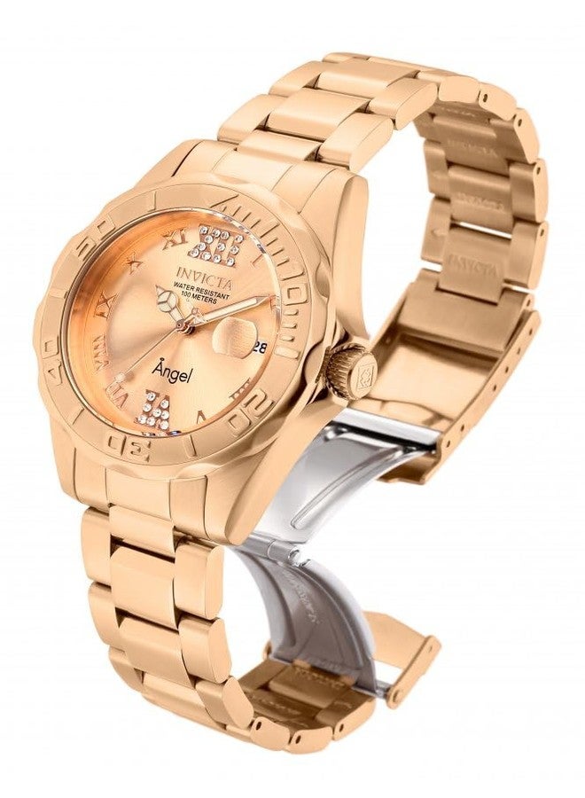 Invicta Women's 14398 Angel Analog Swiss-Quartz Rose Gold Watch - Image 2