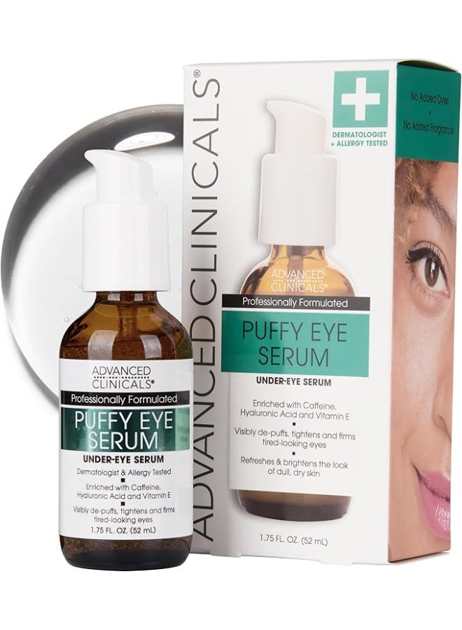 Advanced Clinicals سيروم العين المنتفخة من أدفانسد كلينيكالز، 1.75 أونصة سائلة (52 مل) - Image 1