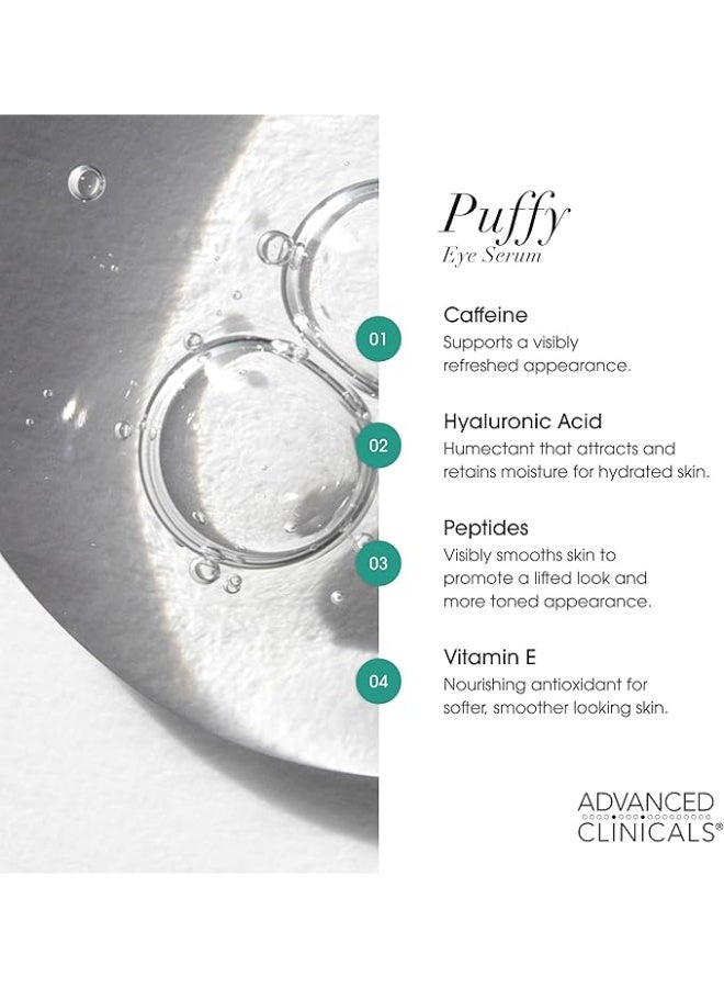 Advanced Clinicals سيروم العين المنتفخة من أدفانسد كلينيكالز، 1.75 أونصة سائلة (52 مل) - Image 3