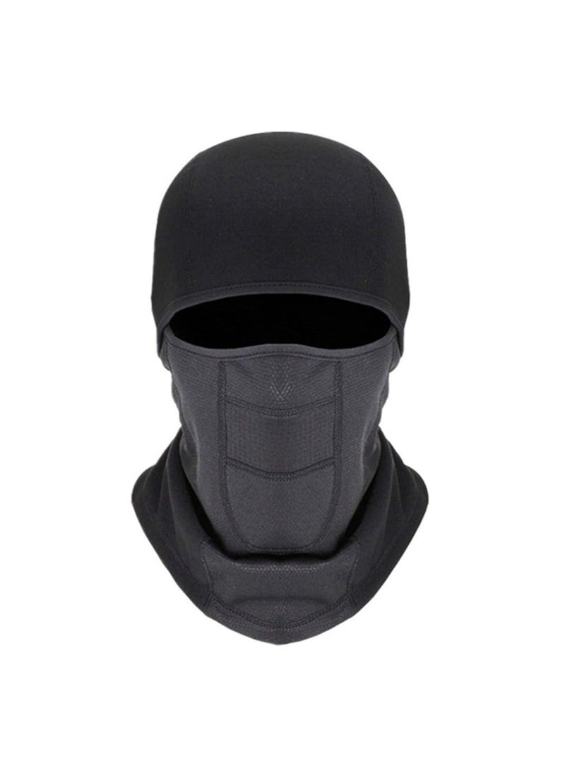 Captaintech Balaclava Ski Mask - Winter Face Mask for Men & Women - Cold Weather Gear for Skiing, Snowboarding & Motorcycle Riding, Windproof Fleece Thermal Full Face Mask Cold Weather Gear(Black) - Image 1