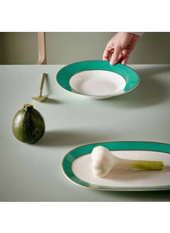 Pip Studio Chique Green Porcelain Deep Plate 23.5 cm  - Image 3