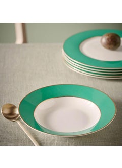 Pip Studio Chique Green Porcelain Deep Plate 23.5 cm  - Image 2