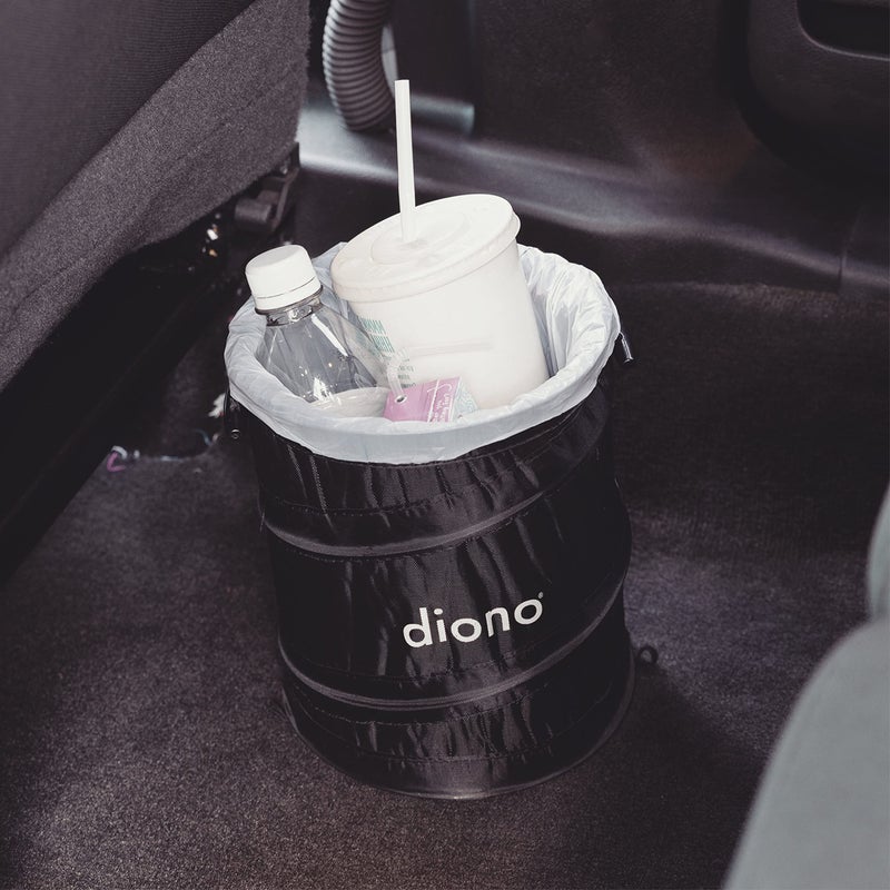 Diono Pop-up Trash Bin, Collapsible Car Trash Can Portable, Small, Leak Proof, Perfect For Keeping Car Clean, Black - Image 2