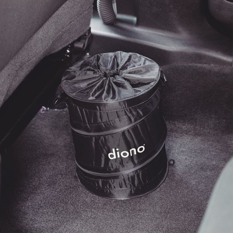 Diono Pop-up Trash Bin, Collapsible Car Trash Can Portable, Small, Leak Proof, Perfect For Keeping Car Clean, Black - Image 3