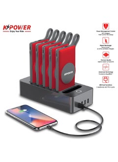 KPOWER 6in1 Station Power Terminal With 10000mAh Power QC Wireless Power Banks/ Rapid Re-Charging Station/Built-In Safeguards/ Charging Base Input  - Image 2