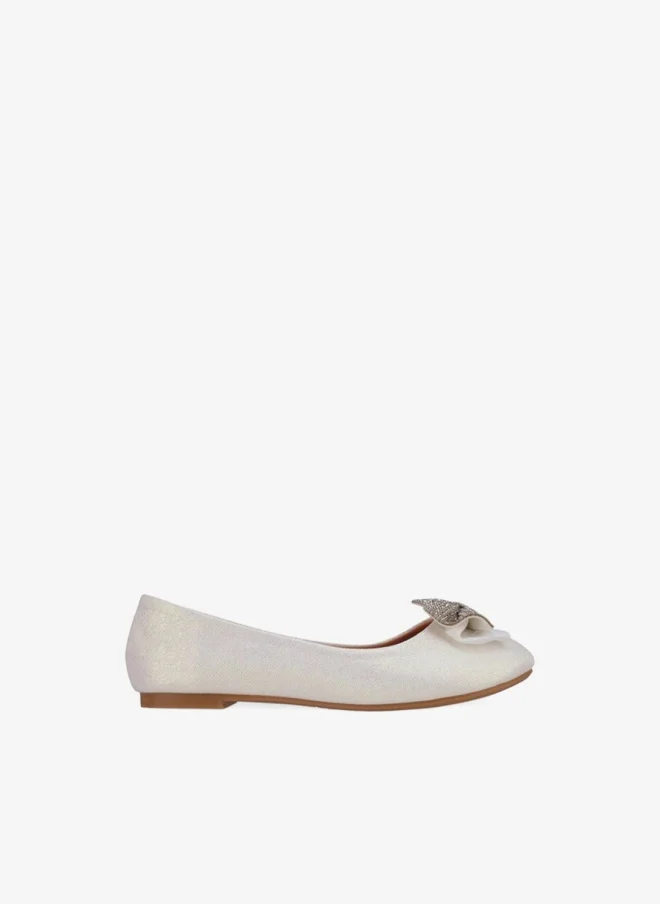 Flora Bella By Shoexpress Flora Bella Girls Bow Embellished Ballerina Shoes