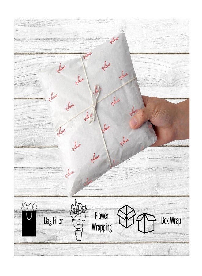 TOWNBUS - 50 Nos Of Love Printed Wrapping Paper|Perfect For Gift Wrapping, Storage, Stuffing, Wrapping Of Cloths, Arts And Crafts & Other Business Uses|Acid Free,1 Count - Image 4
