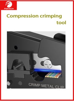 FSATECH CAT5/5e CAT6/6a CAT7 Modular Crimp Tool (Shielded and Unshielded Crimping)  - Image 4