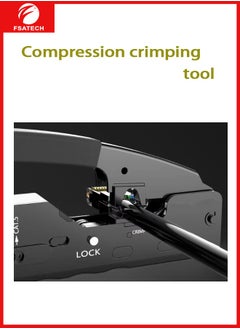 FSATECH CAT5/5e CAT6/6a CAT7 Modular Crimp Tool (Shielded and Unshielded Crimping)  - Image 3