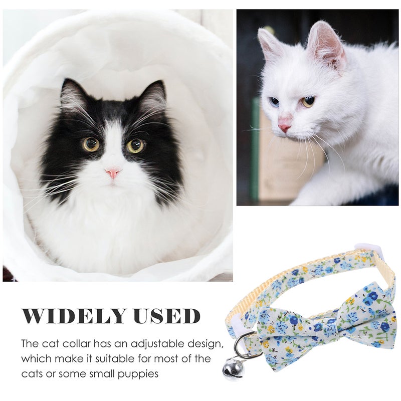 2pcs Cute Cat Collar Tie Bell Pendant Cat Collar Cat Cartoon Adjustable Collar for Dog - Image 5