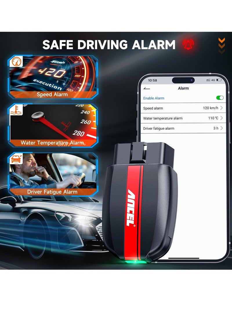 Ancel - BD200 OBD2 Scanner Bluetooth - Code Reader Check Engine Diagnostic Scan Tools with Car Battery Test, Exclusive App On iOS & Android, Wireless OBDII Adapter Works for 1996 Newer Vehicles - Image 1
