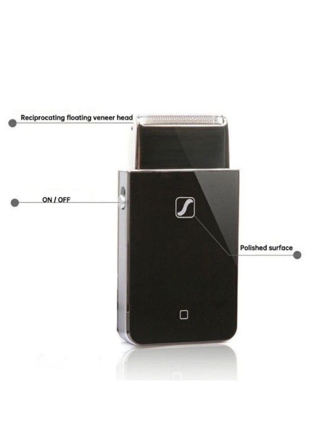 2055 Reciprocating Electric Rechargeable Shaver – Beard Razor with Floating Head (Black) - Image 2