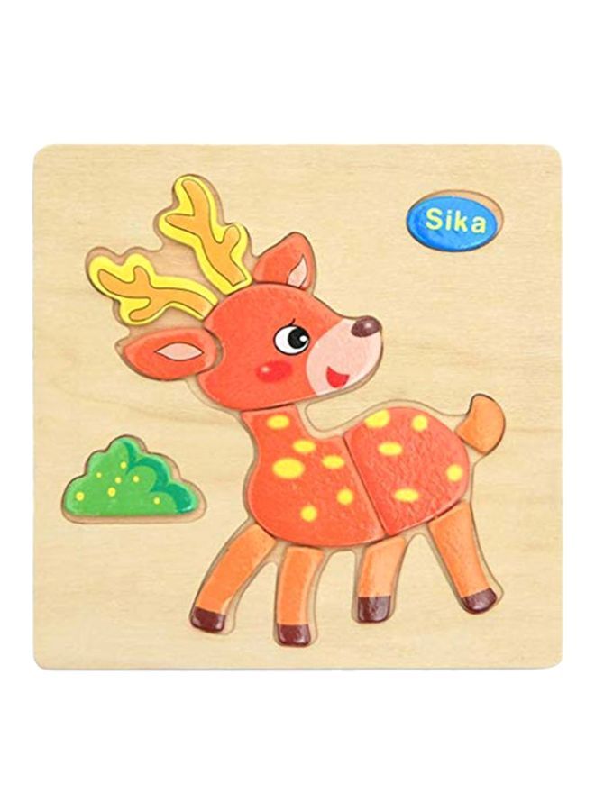 نيبمينينت لعبة ألغاز مصنوعة من الخشب بتصميم رسمة كرتونية لغزال السيكا