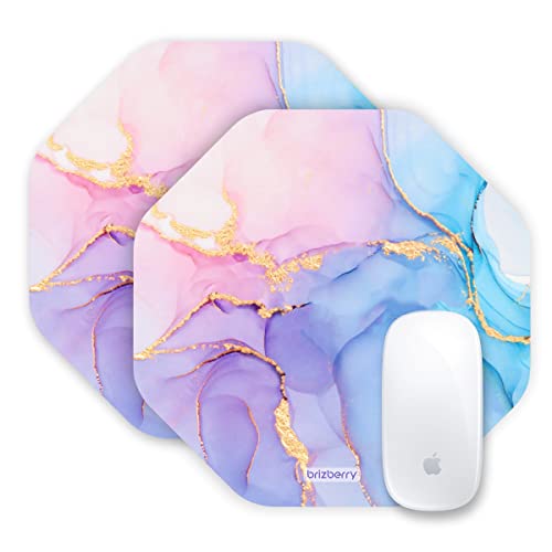 ARTBRIZ® Brizberry Pro-X2 Mouse Pad, Optimised for Speed and Precision, Premium Anti Skid Rubber Base, for Office Desktop Laptop PC Mac, 240 x 240 x 3mm (201O - Pack of 2) - Image 1