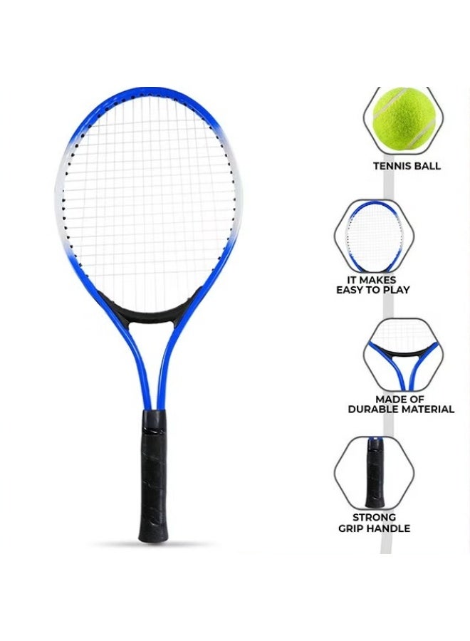 EETU Tennis Rackets,2 Players Recreational Kids Tennis Rackets With 1 Tennis Ball And Cover Bag,52cm Super Lightweight Tennis Racquets For Beginners Youth Kids,Blue - Image 4