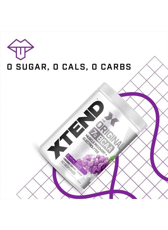 SCIVATION XTEND Original BCAA Powder Glacial Grape Sugar Free Post Workout Muscle Recovery Drink with Amino Acids 7g BCAAs for Men And Women - 30 Servings  - Image 5