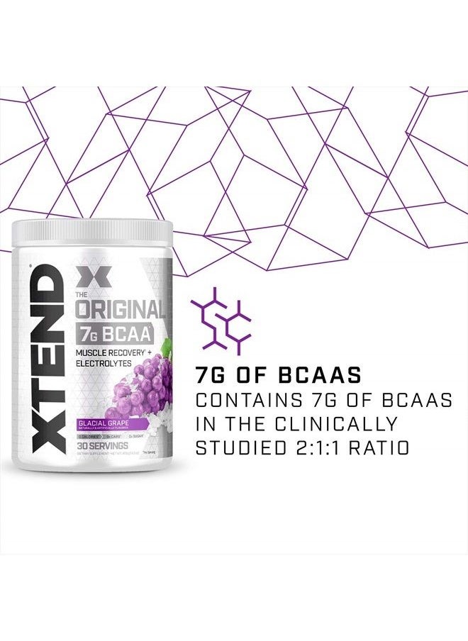 SCIVATION XTEND Original BCAA Powder Glacial Grape Sugar Free Post Workout Muscle Recovery Drink with Amino Acids 7g BCAAs for Men And Women - 30 Servings  - Image 3