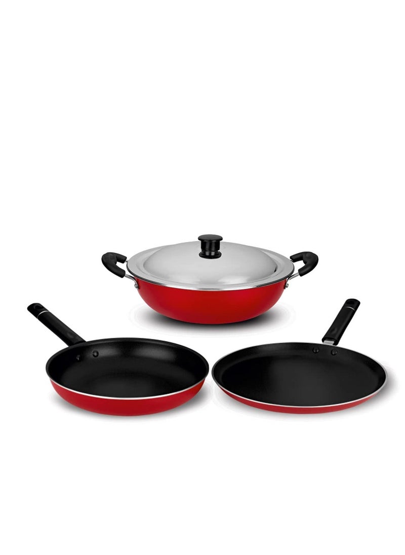 Ideal Ideal Non Stick Cookware 4 Pieces Set, Jumbo 