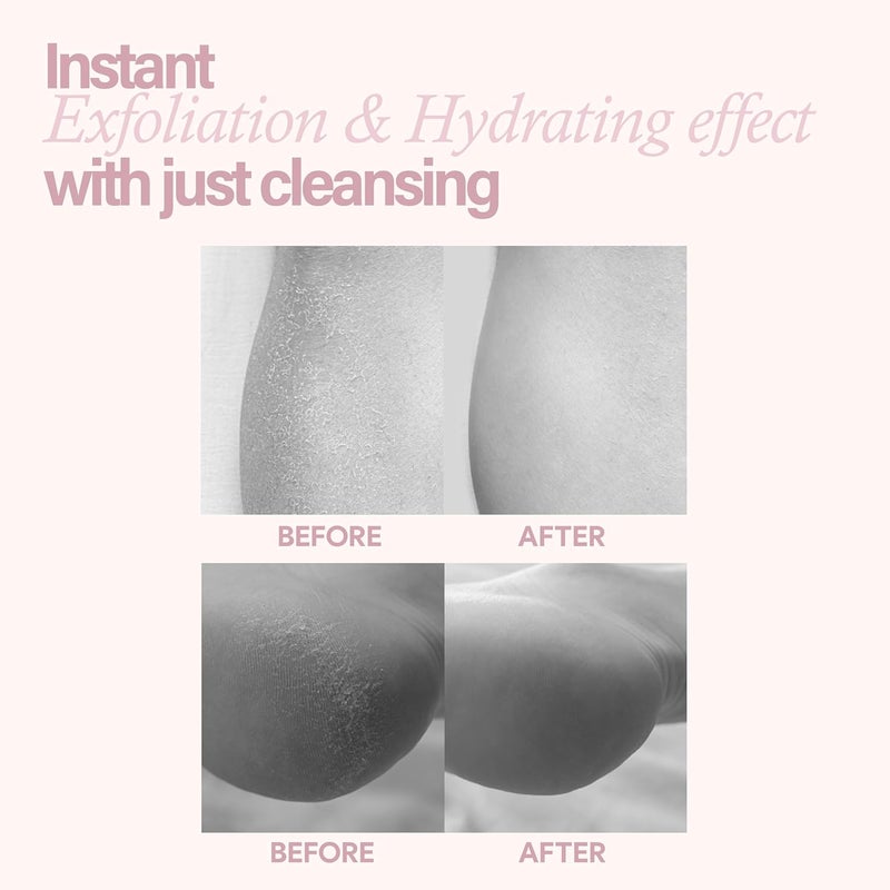 FLANER Snowberry Sorbet Glow Body Scrub Gentle Exfoliating Scrub Brightening Hydrating Formula with 9800ppm of White Strawberry Water and Niacinamide Korean Body Wash for Silky Soft Skin - Image 5
