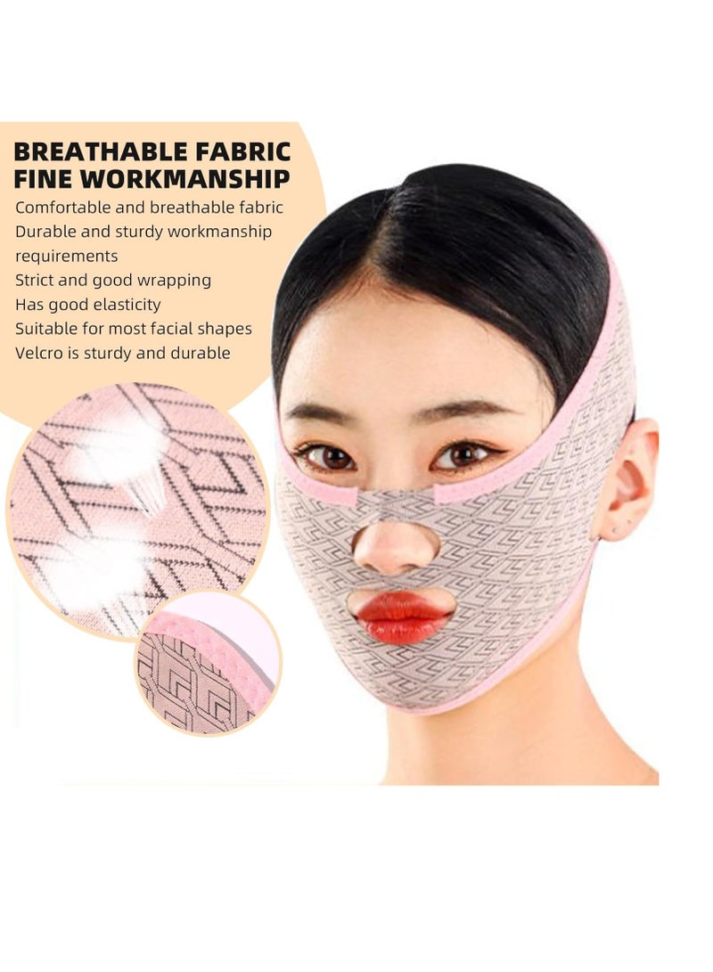 Excefore V-Line Lifting Tape, V Line Lifting Face Slimming Mask， a reusable sculpting mask, redefines comfort and breathes confidence with our double-chin reducer and face-slimming tape - Image 5