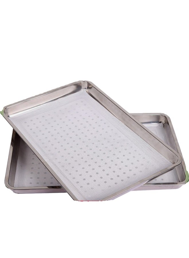 Silicone Pad Steamer Cloth Steamer Drawer Non-stick Steamed Car Steamed Cloth Steamed Bread Pad Silicone Steamed Bread Steamed Bread Pad Rectangular-Size:Square  2 Pieces - Image 5