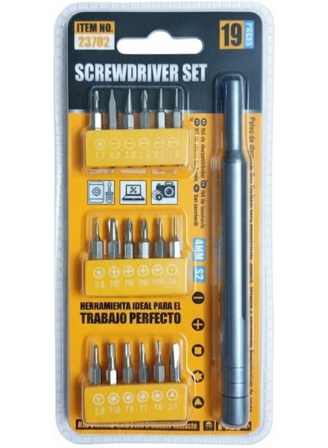 19-in-1 Portable Precision Screwdriver Set for Professional Electronics Repair, Ideal for Phones, Glasses, and Watches - Image 1