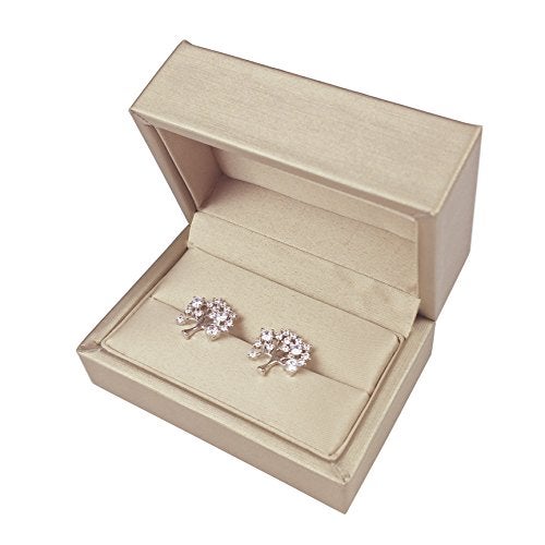 DesignSter Gold Bearer Ring Box – Premium PU Leather Double Rings Box for Wedding Engagement Gift Box - Image 3
