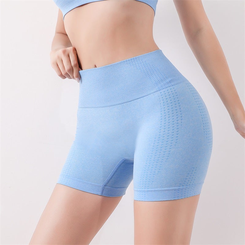 Generic Large Size Fitness Sports Hip Lifting Panties Peach Hip Lifting Shaping Body Yoga Outer Wear Running Bottoming Shorts Blue - Image 1