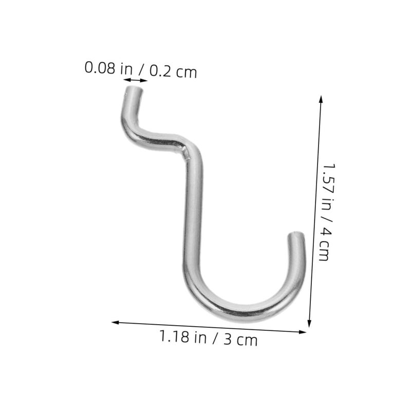 Heavy Duty Iron Wire Pegboard Hooks 12 Pack For Tools Retail Displays Garage Workshop Space Saving Organizer - Image 3