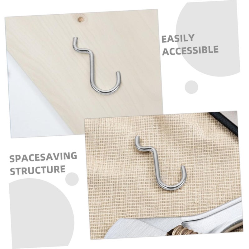 Heavy Duty Iron Wire Pegboard Hooks 12 Pack For Tools Retail Displays Garage Workshop Space Saving Organizer - Image 4
