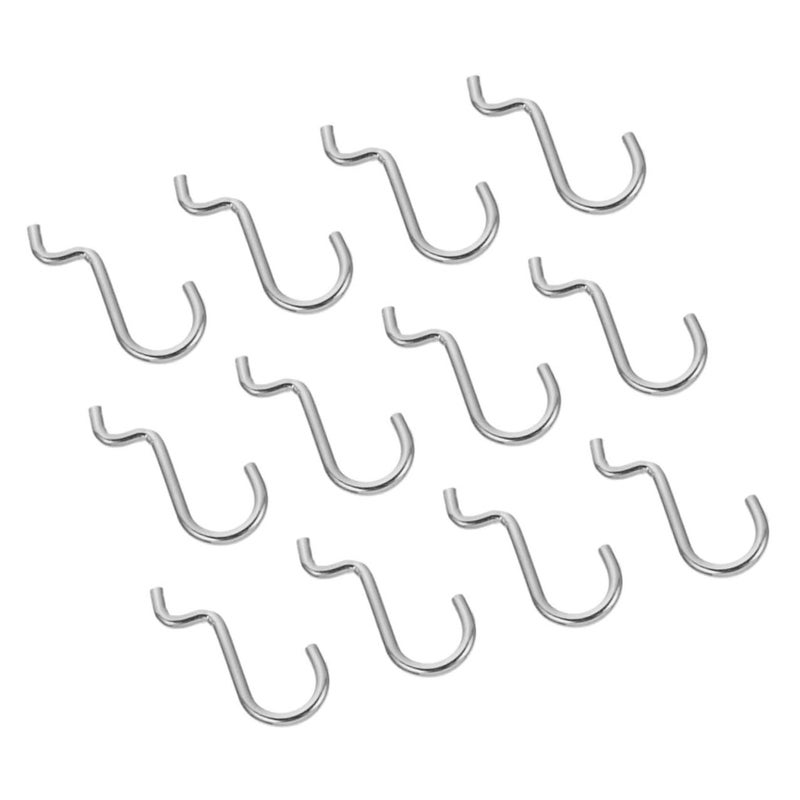 Heavy Duty Iron Wire Pegboard Hooks 12 Pack For Tools Retail Displays Garage Workshop Space Saving Organizer - Image 2