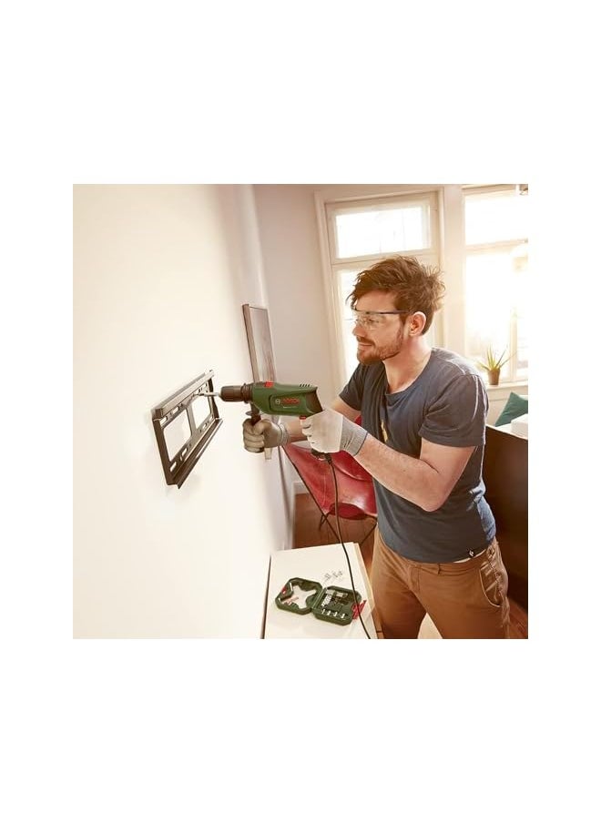 BOSCH - Easy Impact 600 Impact Drill Fast And Easy Drill For Electronic Speed Control Trigger Enabled When Drilling Effortless Drilling In Up To 12 Mm And Wood Up To 25 Mm Power 600 W - Image 1